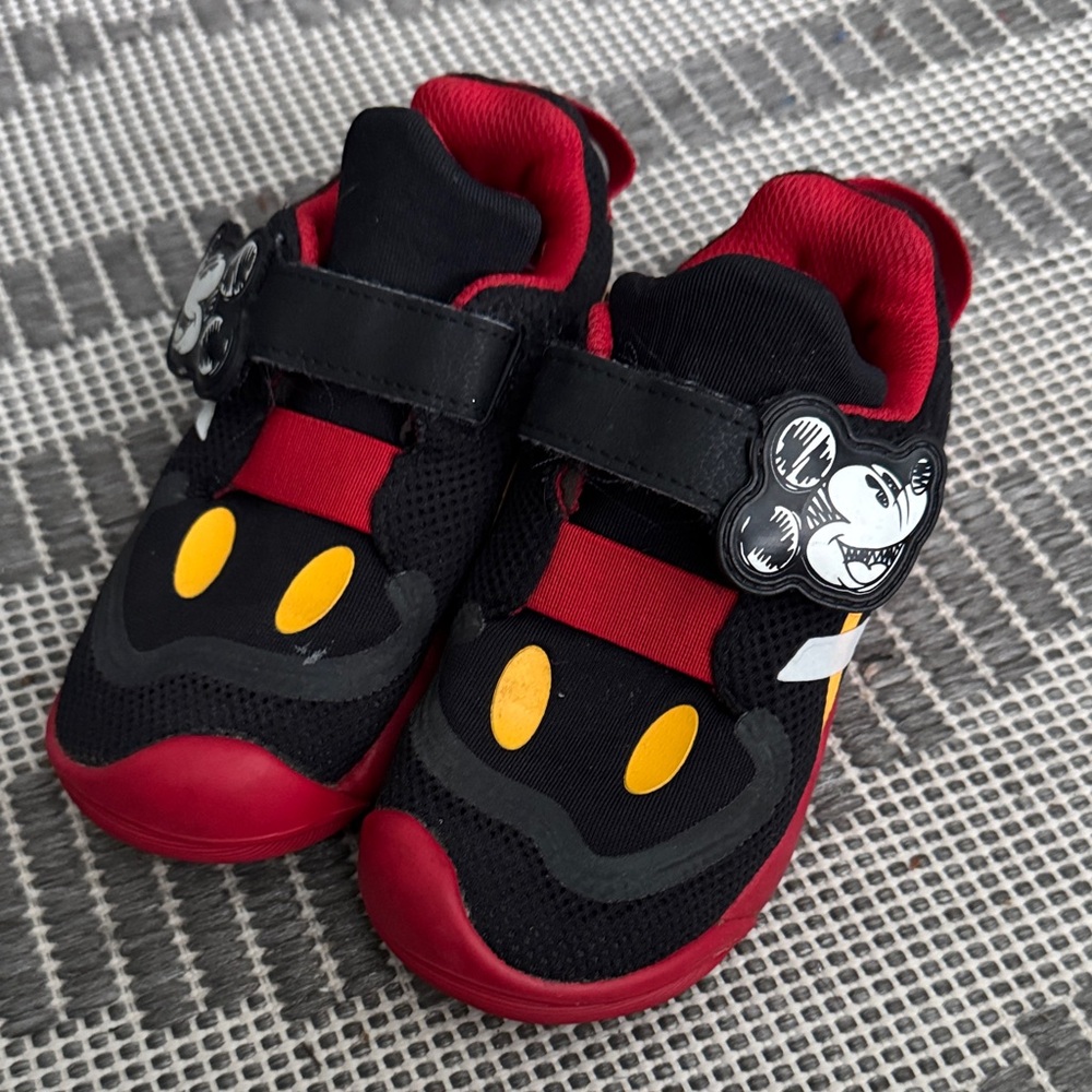 adidas Black and Red Kids Sneakers